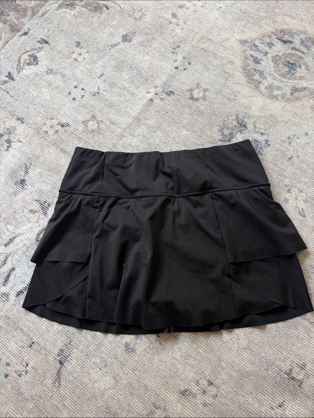 Athleta Black Layered Tennis Skirt